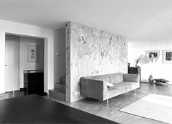 Beispiele Umbau einer Wohnung in Frankfurt am Main. Foto Schwarz-Weiß.