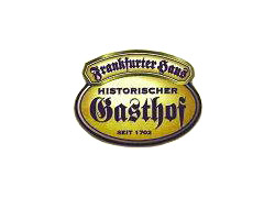 Das Firmen-Logo vom historischen Gasthof Frankfurter Haus.